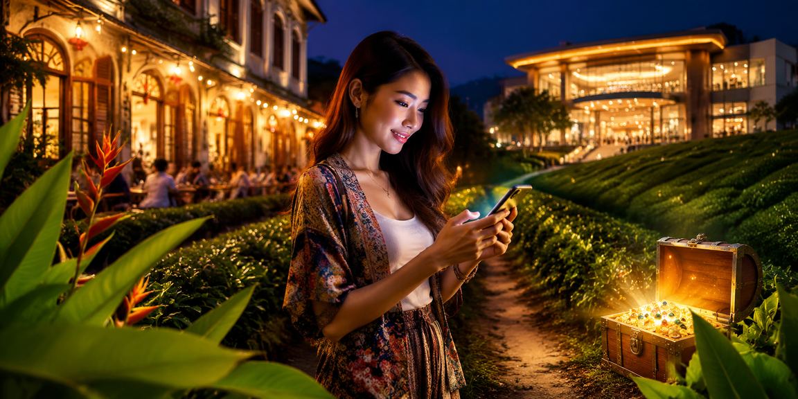 Pengguna di Ipoh menggunakan aplikasi i2malaysia untuk log masuk dengan mudah dan selamat